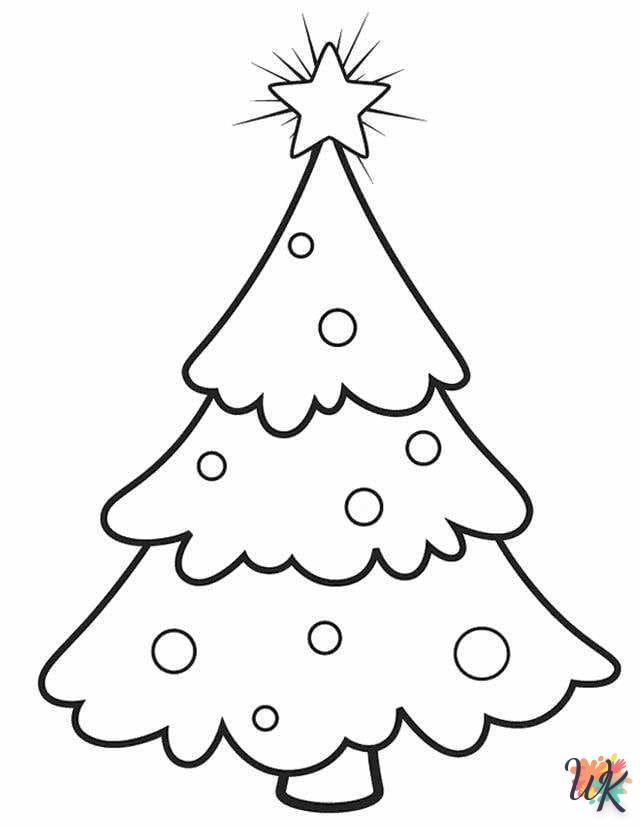 coloriage Sapin de Noël  à imprimer pdf