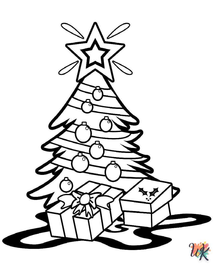 coloriage Sapin de Noël  gratuit à imprimer