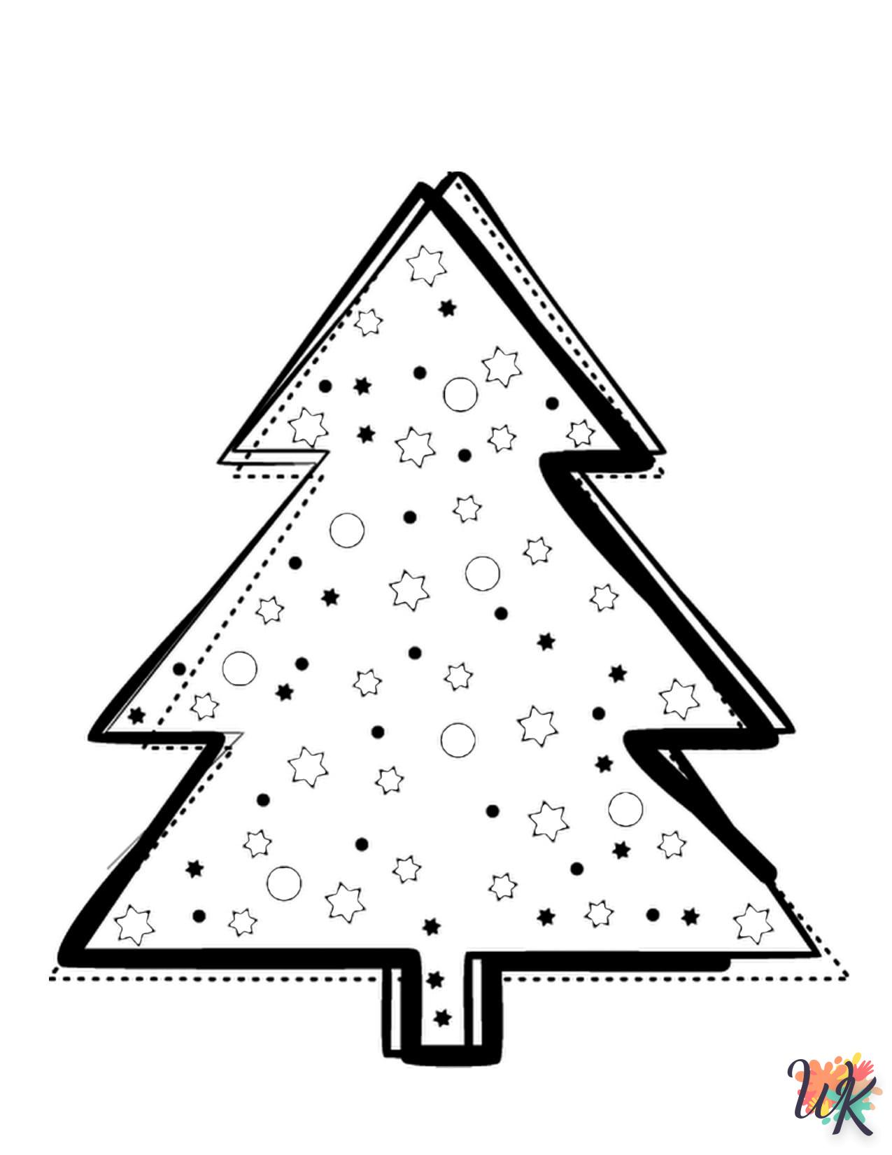 coloriage Sapin de Noël  pour enfant de 5 ans