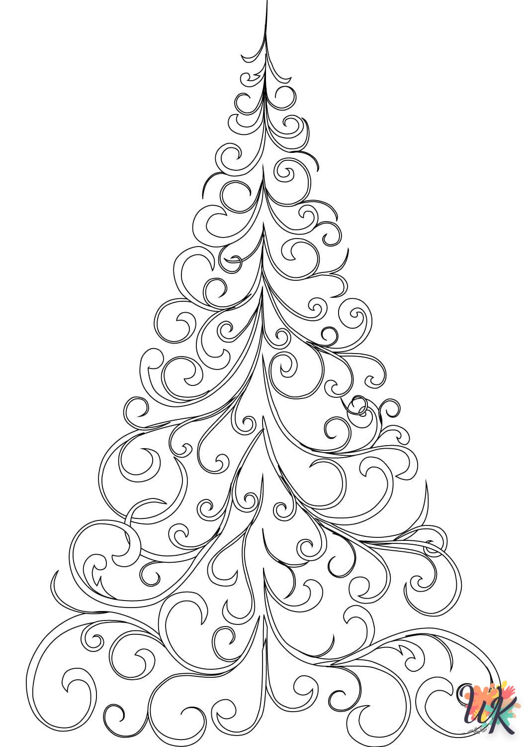 imprimer coloriage Sapin de Noël