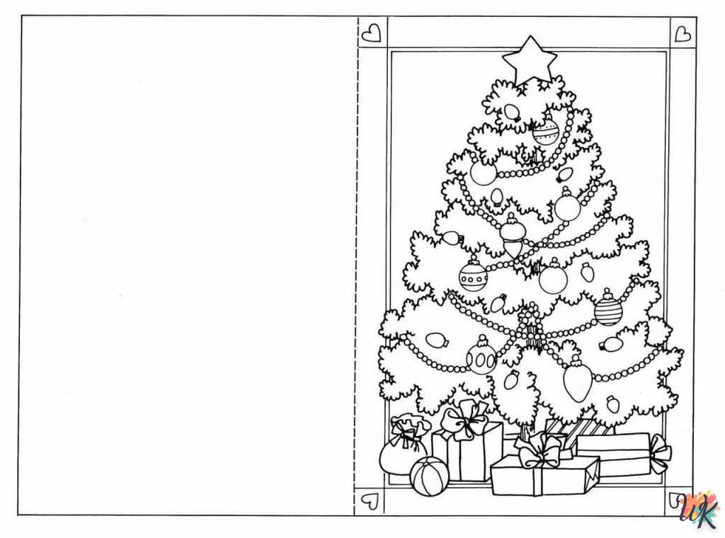 coloriage Sapin de Noël  à imprimer pour enfant de 2 ans