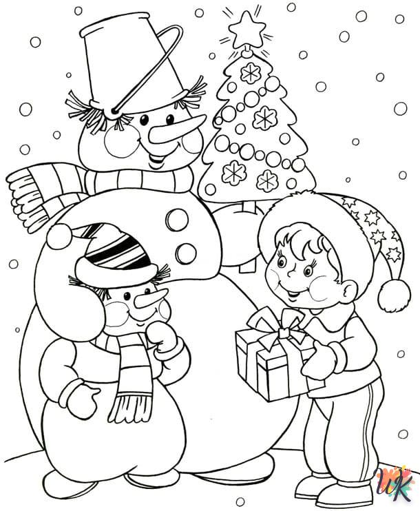 coloriage Sapin de Noël  pour enfant de 3 ans