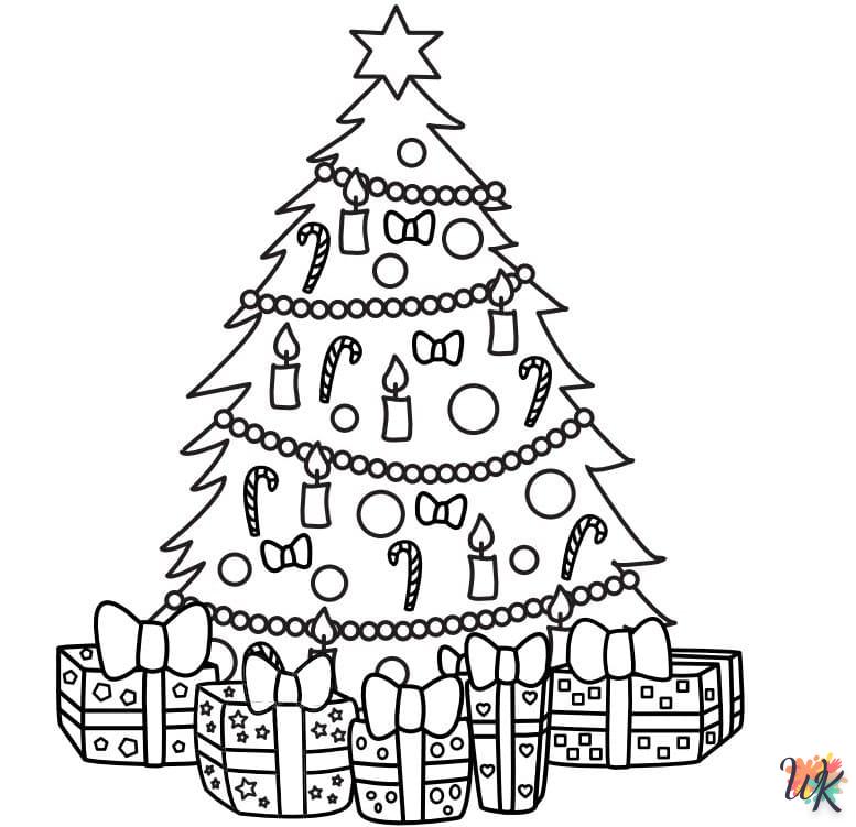 coloriage Sapin de Noël  pour enfants a imprimer