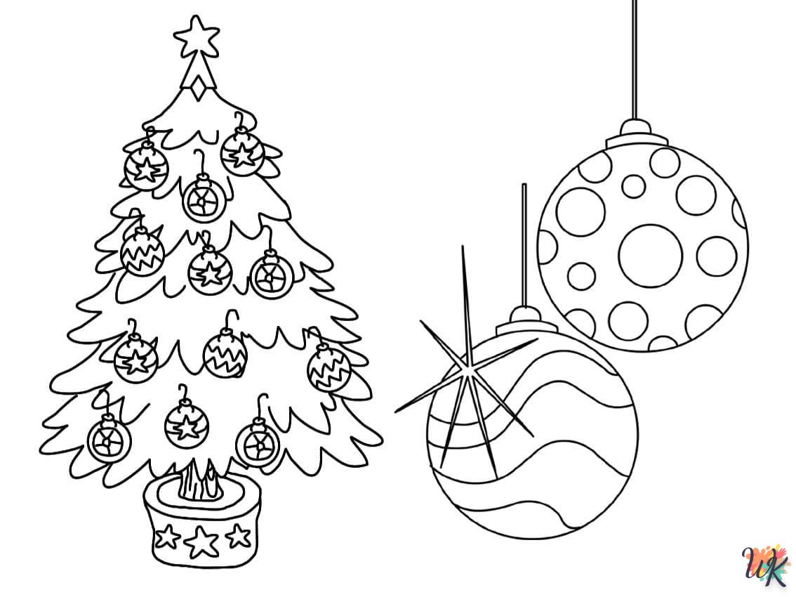 coloriage Sapin de Noël  enfant à imprimer pdf