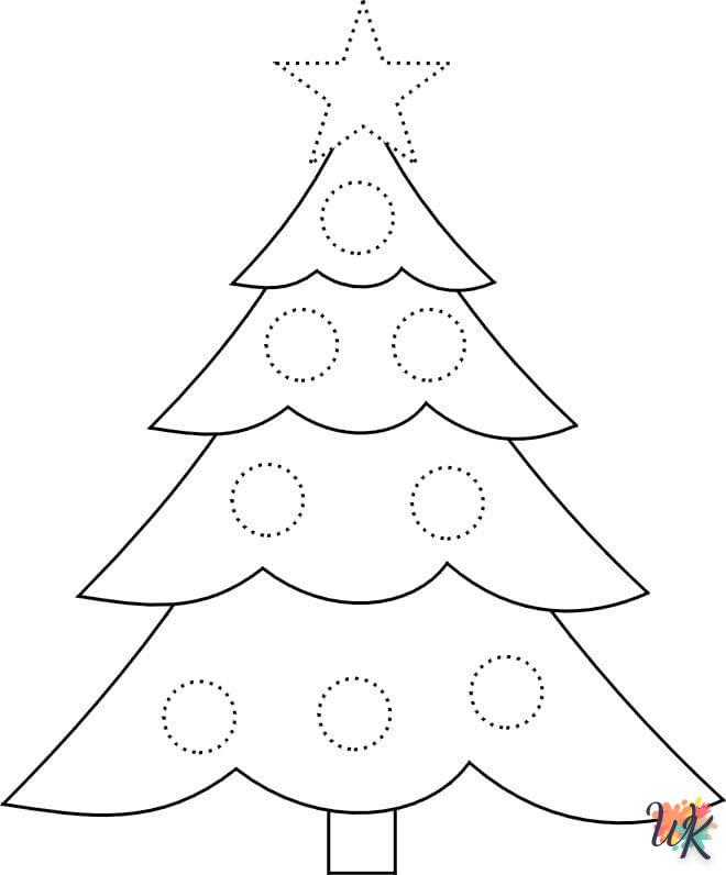 coloriage Sapin de Noël  en ligne à imprimer