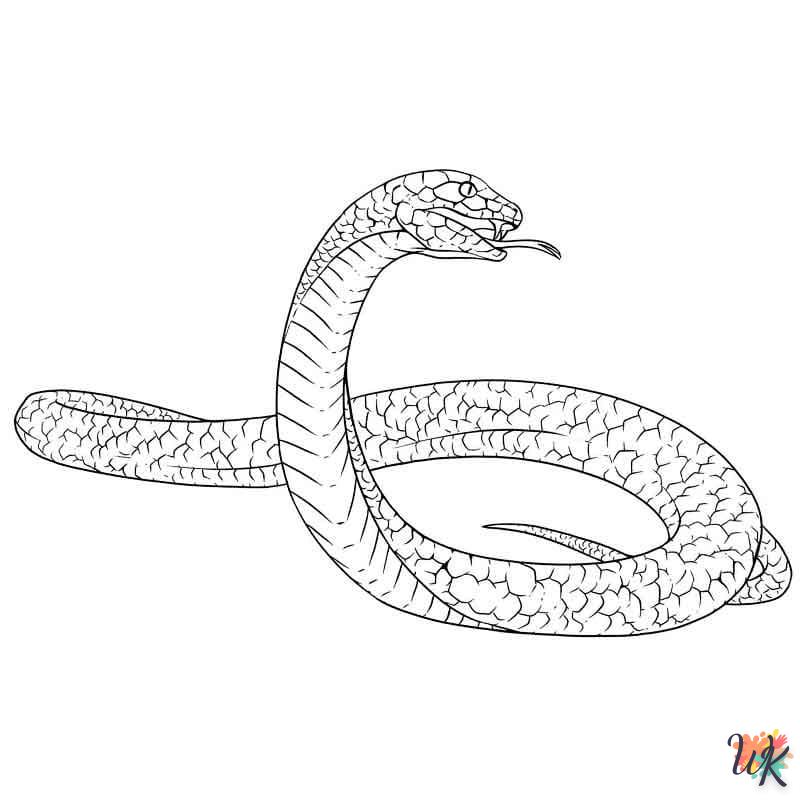 coloriage Serpent  à imprimer gratuitement pdf