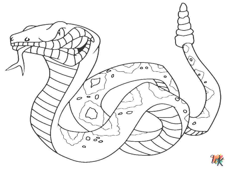 coloriage Serpent  et dessin a imprimer