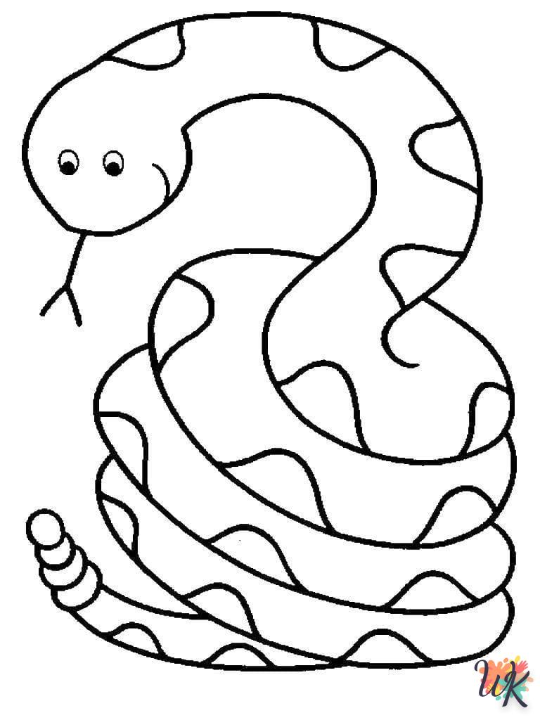 coloriage Serpent  en ligne