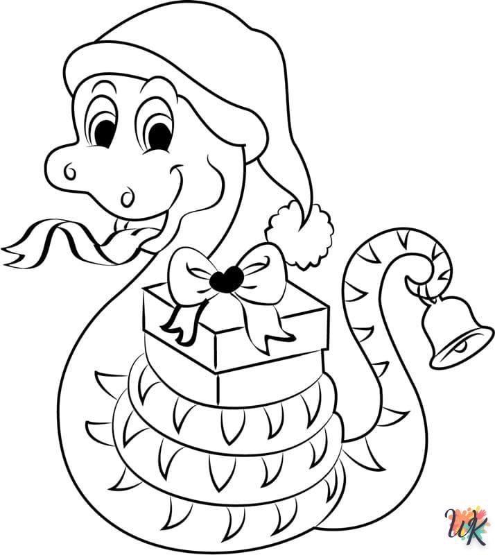 coloriage Serpent  gratuit en ligne