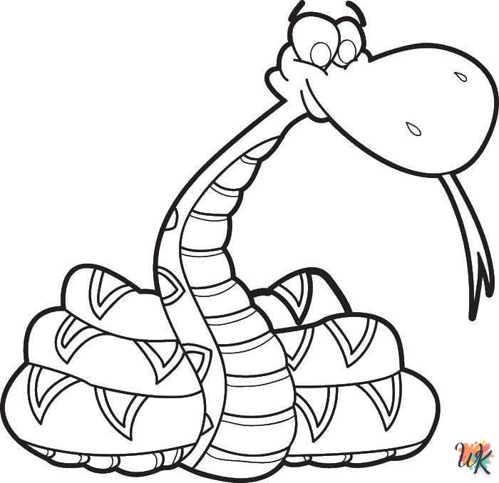 activité coloriage Serpent  en ligne