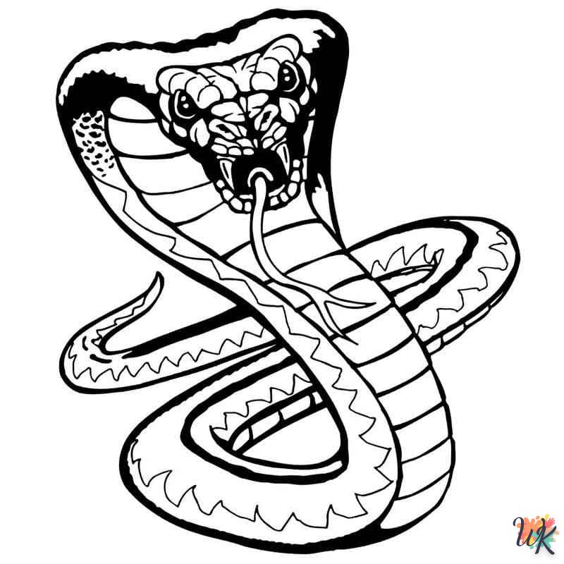 alphabet coloriage Serpent  en ligne