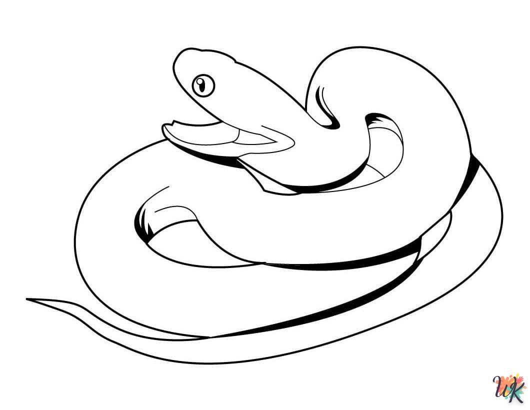 coloriage Serpent  enfant 2 ans a imprimer