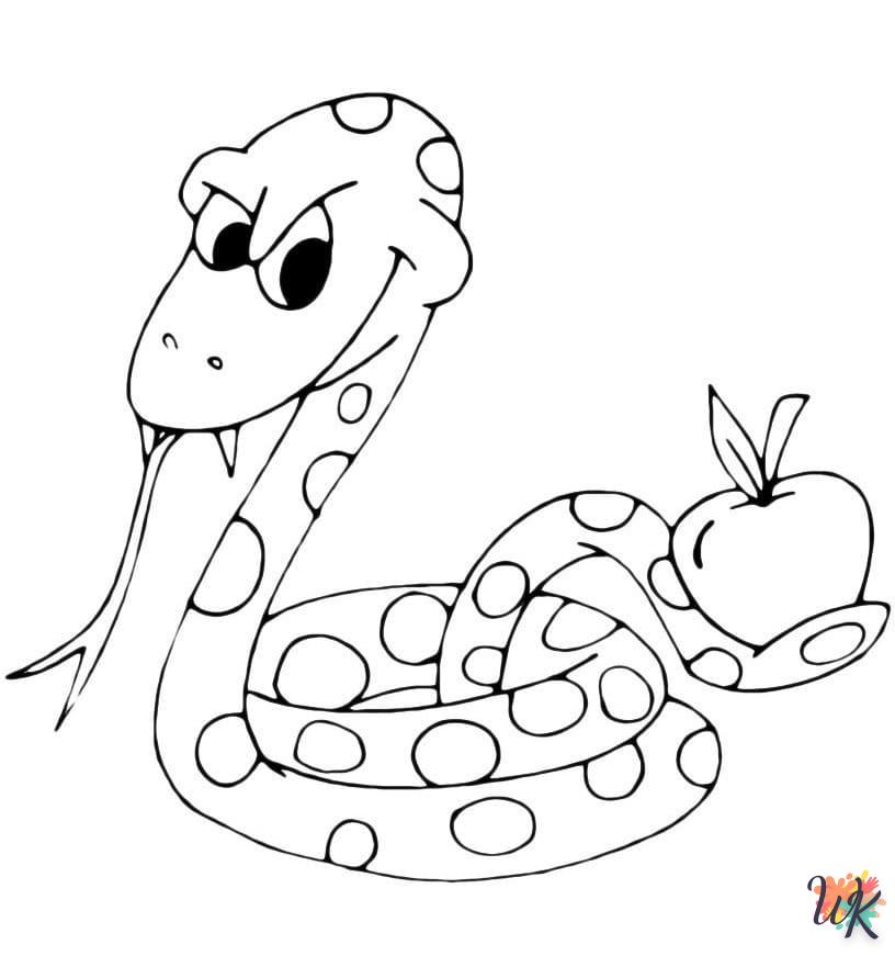 coloriage Serpent  a dessiner et imprimer