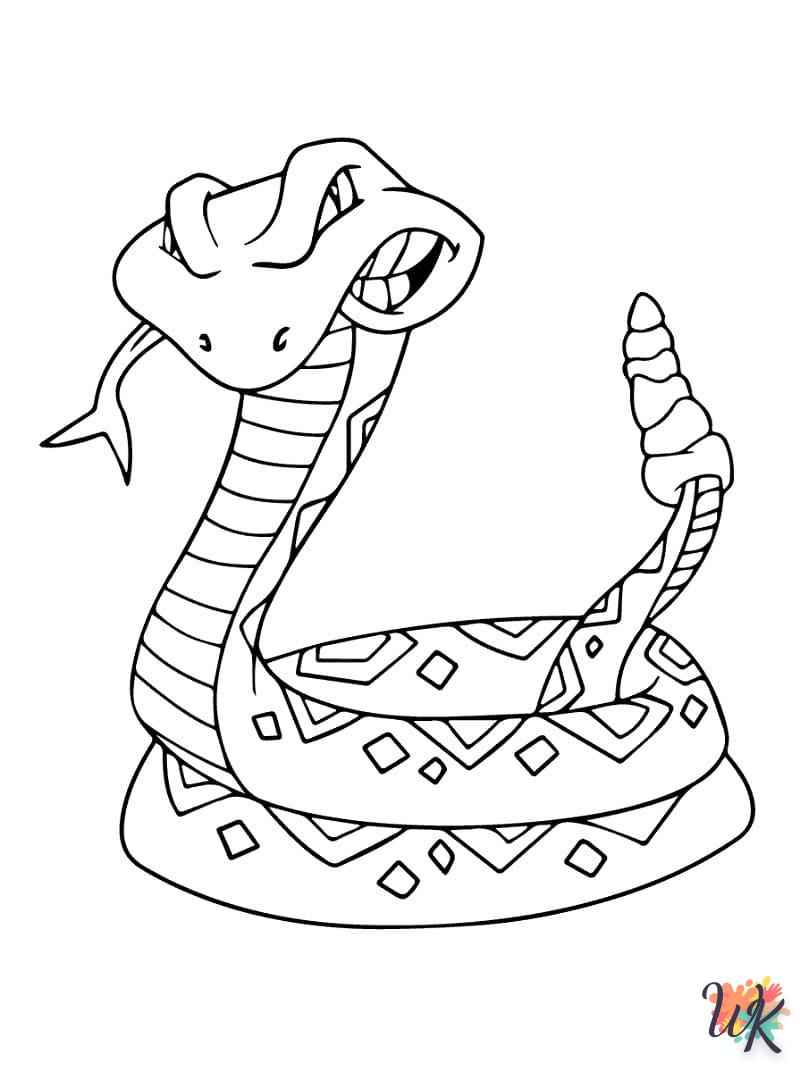 imprimer coloriage Serpent  pour enfant