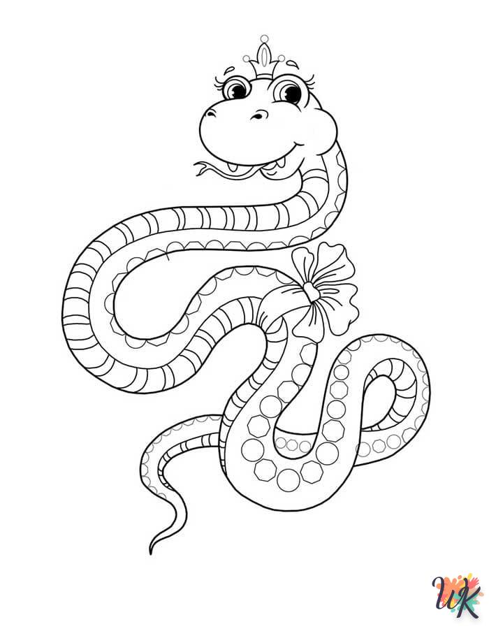 imprimer coloriage Serpent  pour enfant