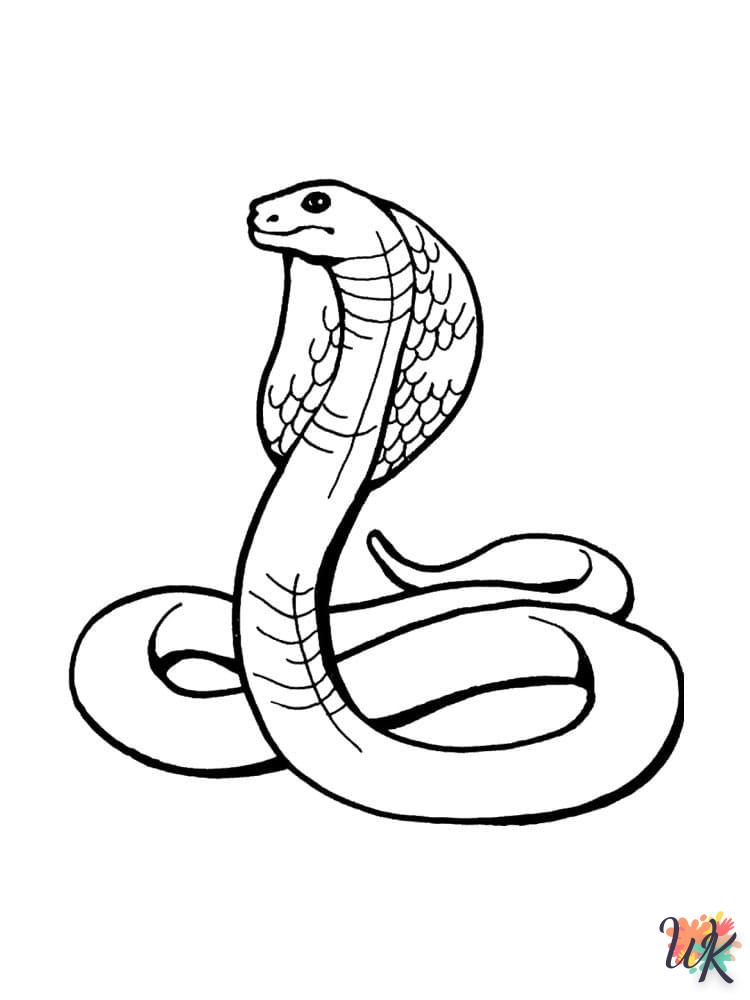 coloriage Serpent  enfant 5 ans à imprimer