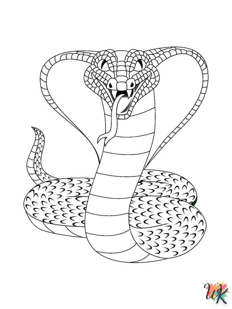 coloriage Serpent  à imprimer pdf gratuit