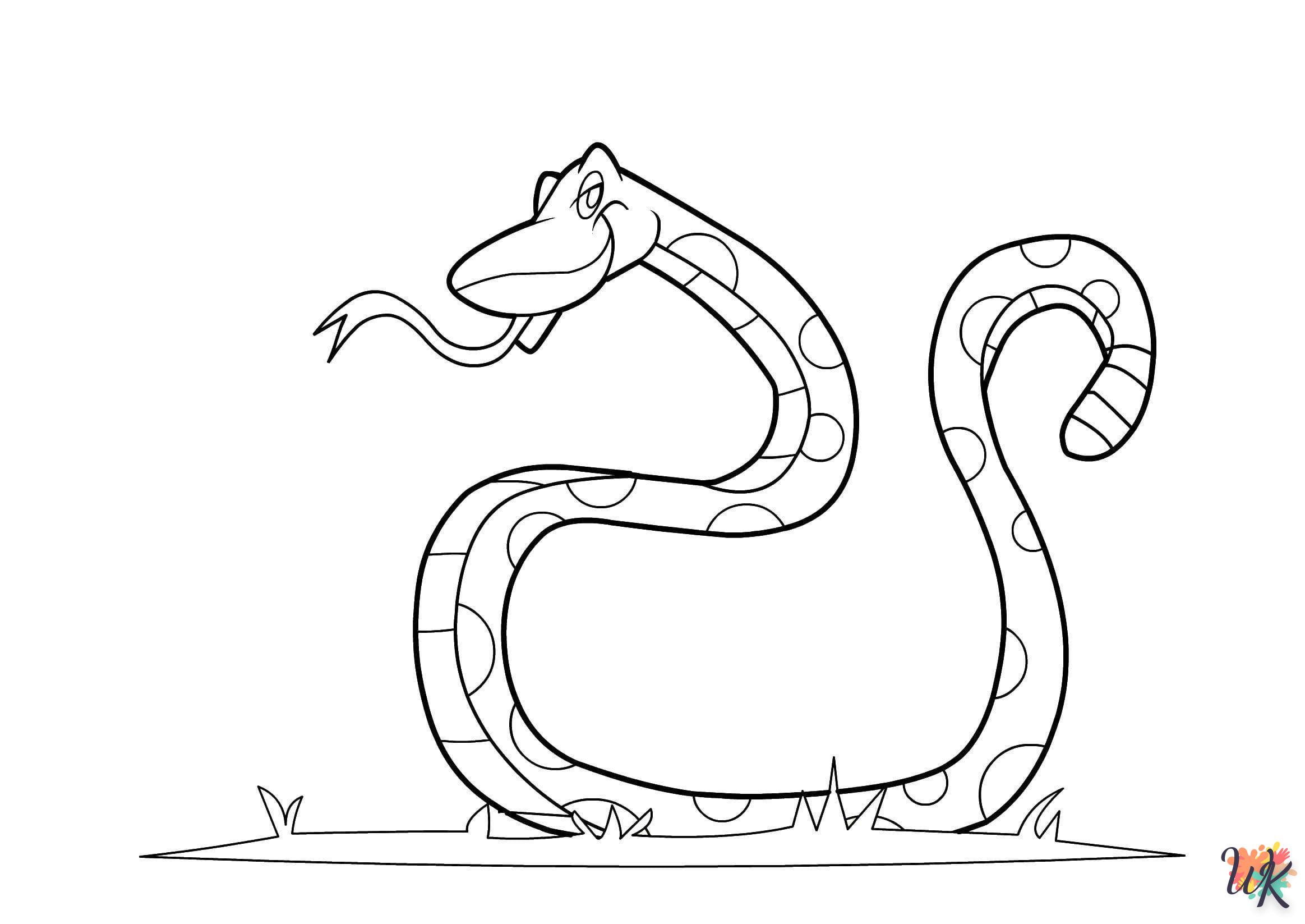 coloriage Serpent  en ligne gratuit