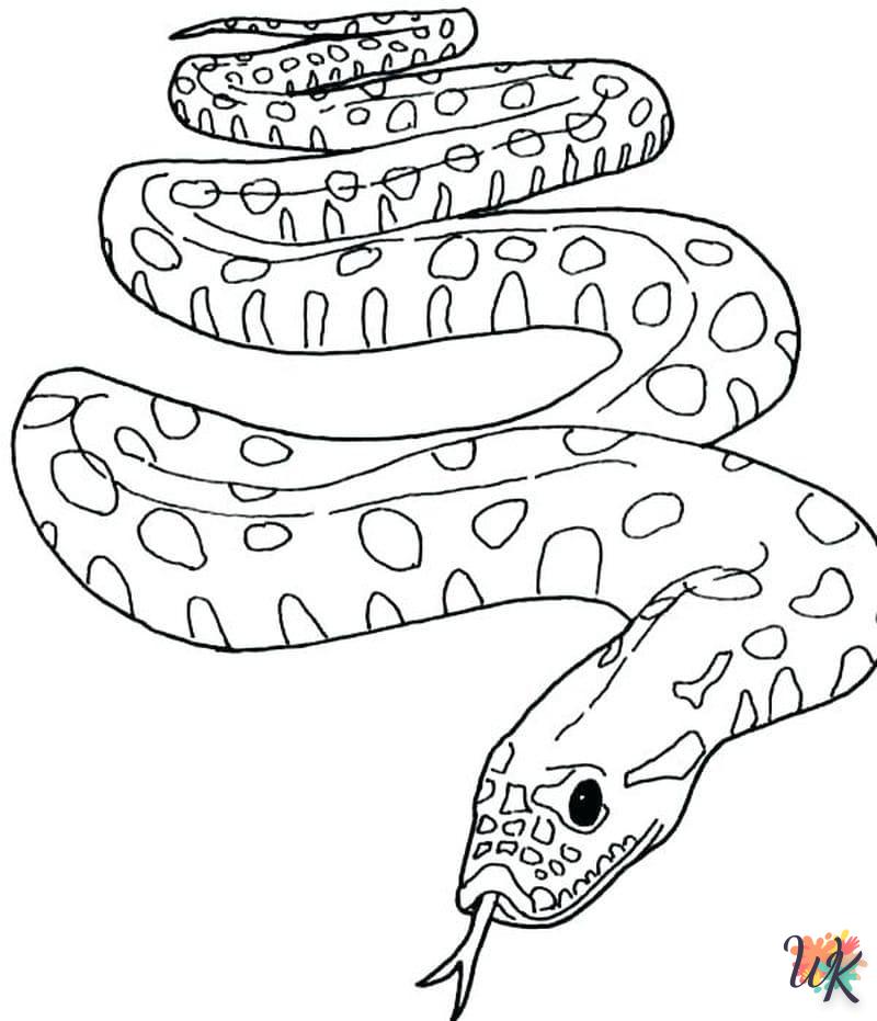 coloriage Serpent  pour enfant a imprimer gratuit