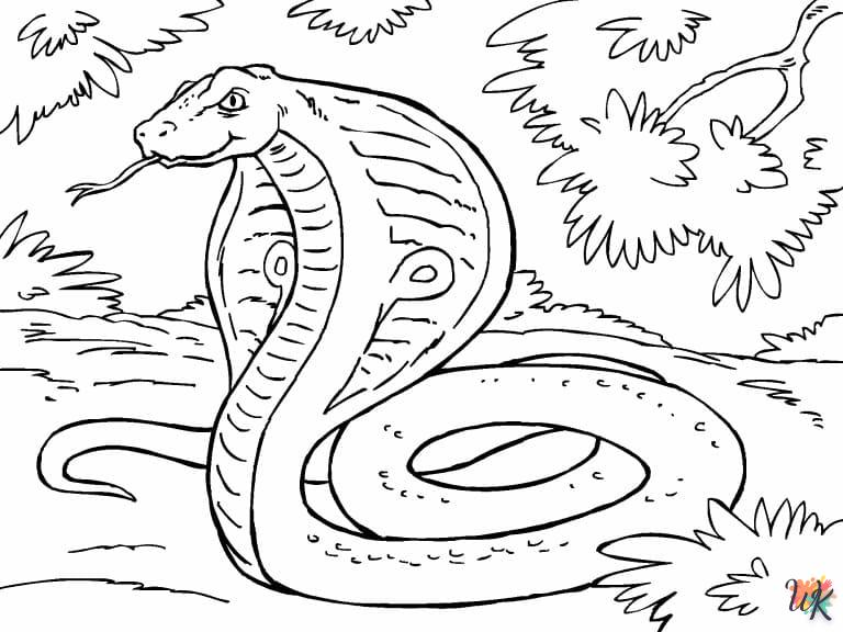 image de coloriage Serpent  pour enfant