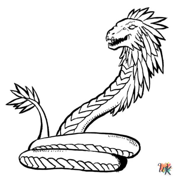 coloriage Serpent  enfant à imprimer gratuit