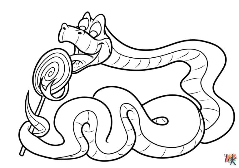 coloriage Serpent  enfant 6 ans à imprimer