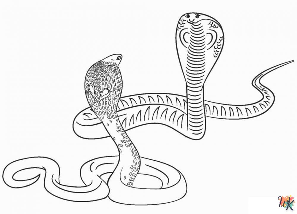 coloriage Serpent  à imprimer gratuitement pdf