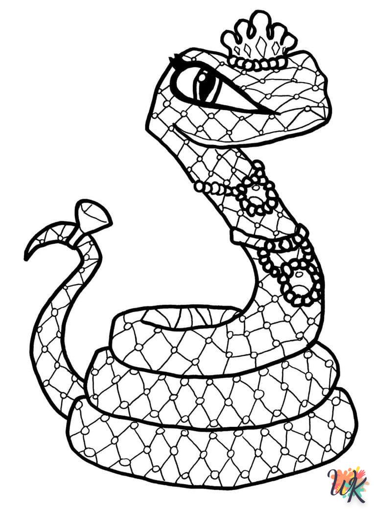 coloriage Serpent  pour enfant a imprimer gratuit