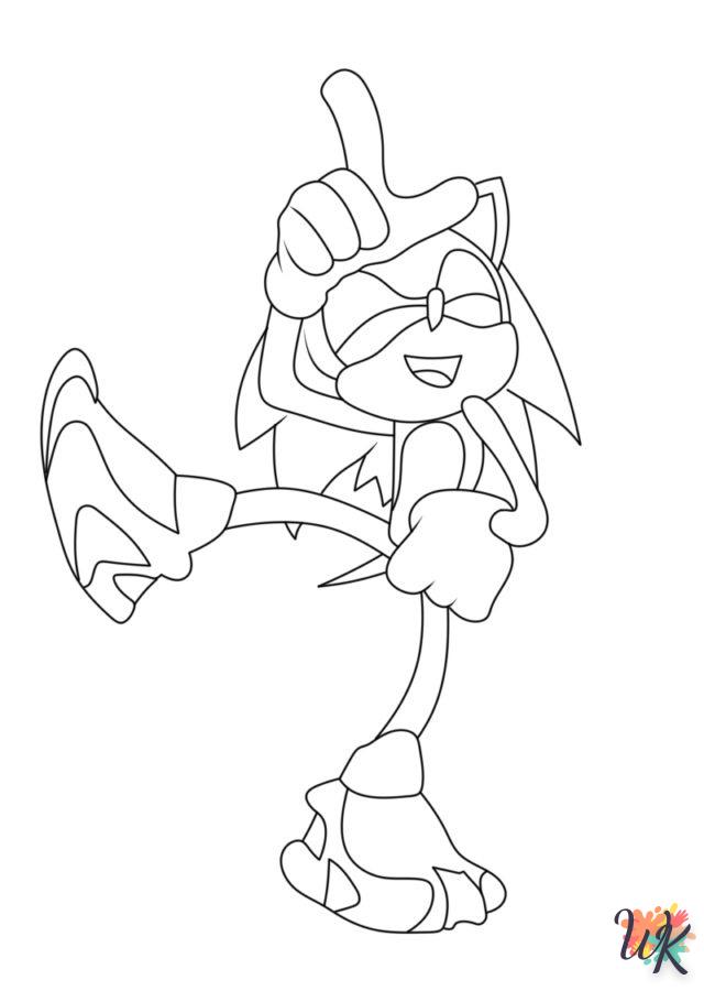 coloriage Sonic  bebe à imprimer gratuit