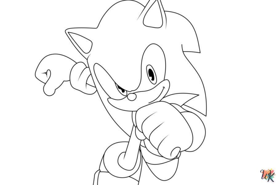 coloriage Sonic  à colorier en ligne