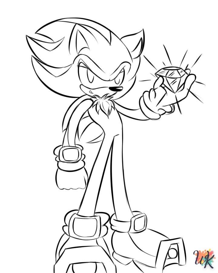 coloriage Sonic  a telecharger