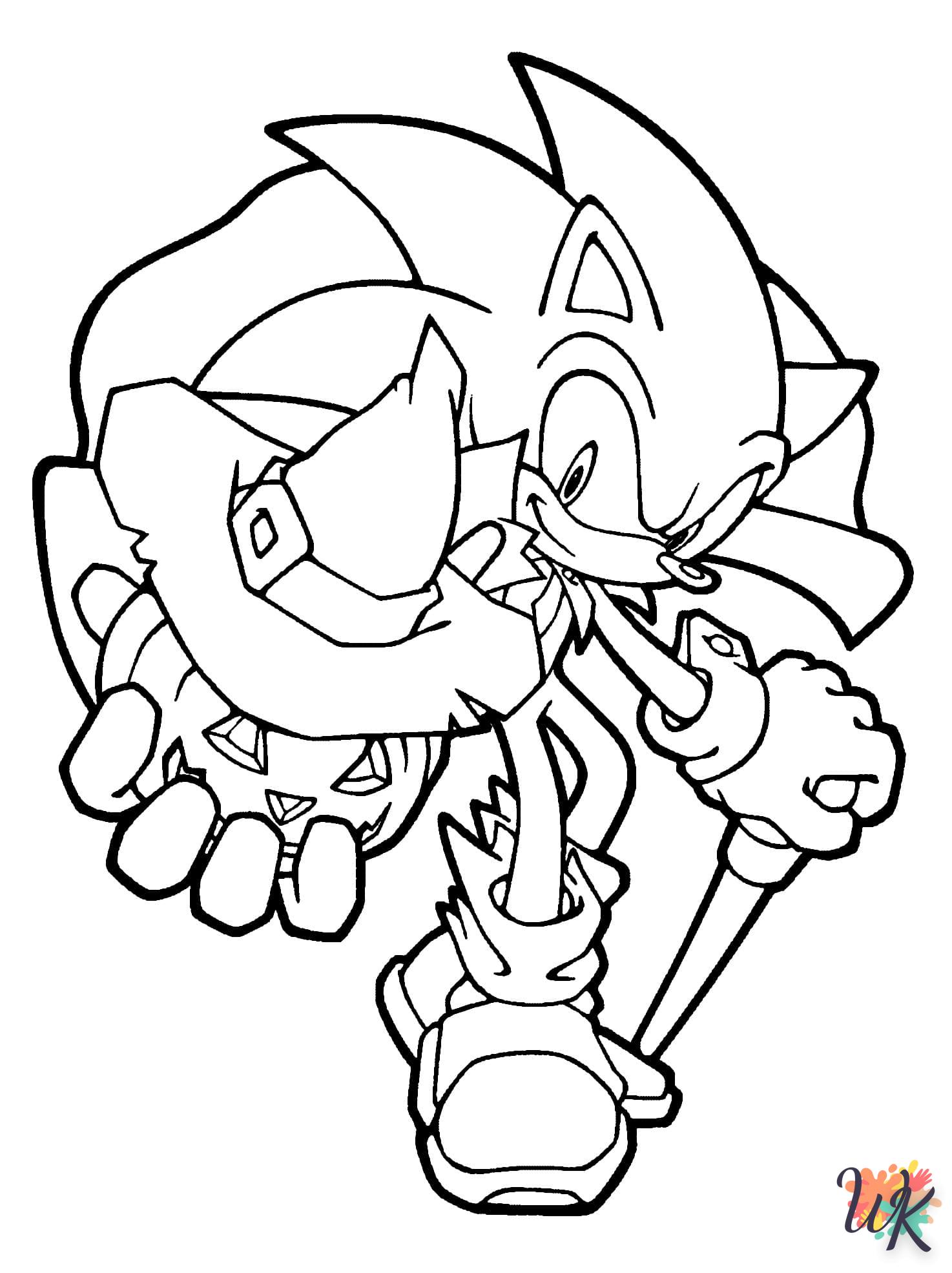 coloriage Sonic  en ligne à imprimer