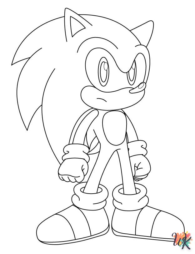 coloriage Sonic  en ligne a colorier