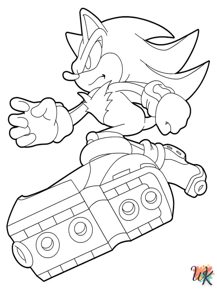 coloriage Sonic  à colorier en ligne gratuit