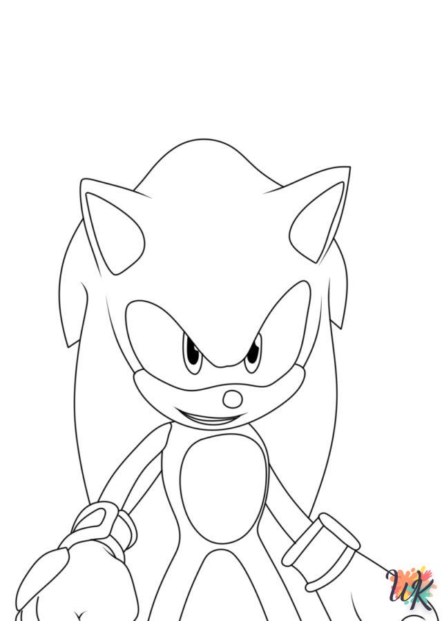 télécharger coloriage Sonic  gratuit