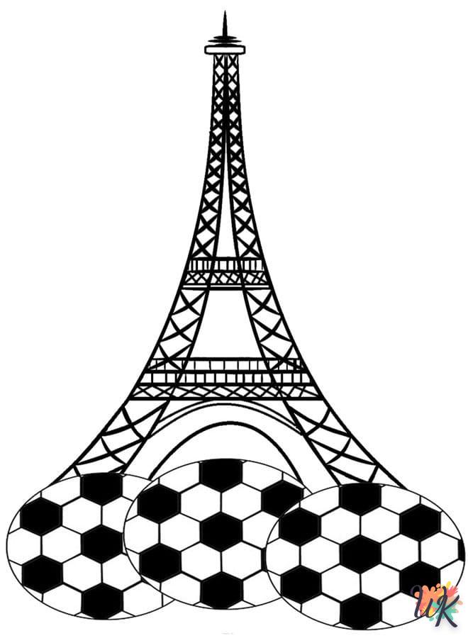 coloriage Tour Eiffel  a imprimer enfant 5 ans