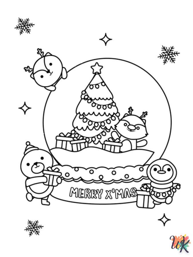 coloriage Une Boule à Neige  licorne en ligne gratuit à imprimer