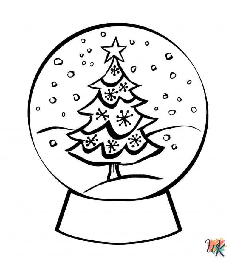 coloriage Une Boule à Neige  à colorier en ligne gratuit