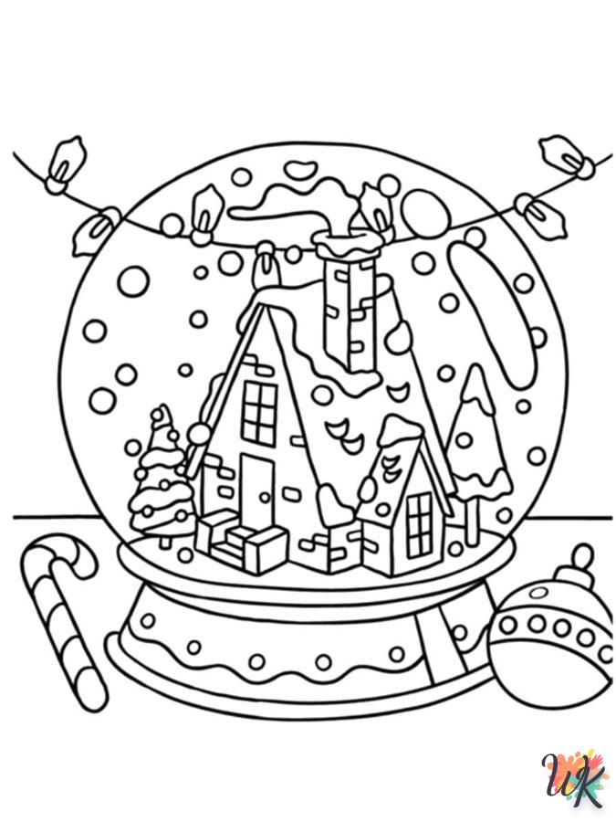 coloriage Une Boule à Neige  pour enfant de 4 ans