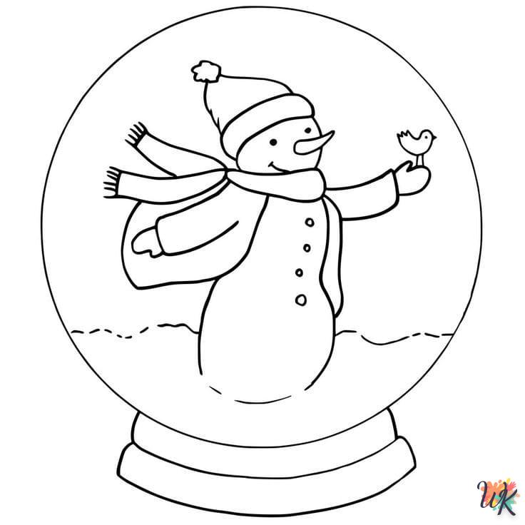 coloriage Une Boule à Neige  et dessins