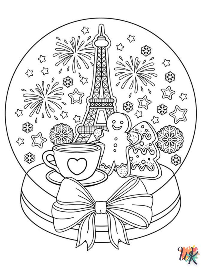 coloriage Une Boule à Neige  à imprimer pdf