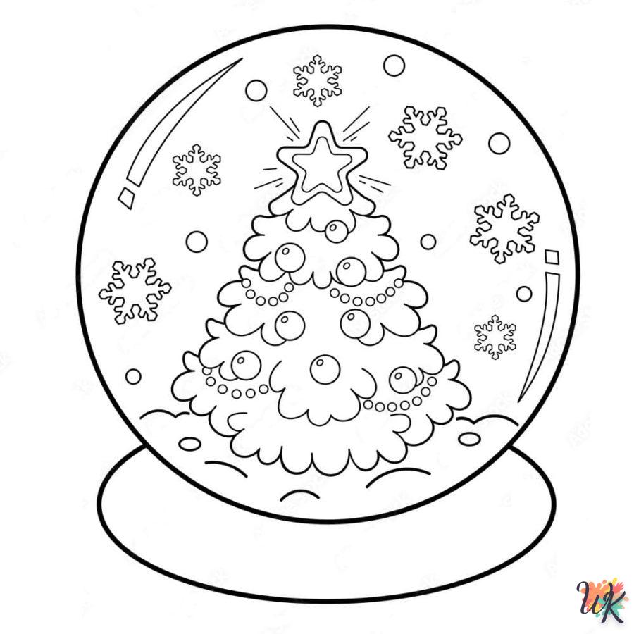 coloriage Une Boule à Neige  pour enfant a imprimer gratuit