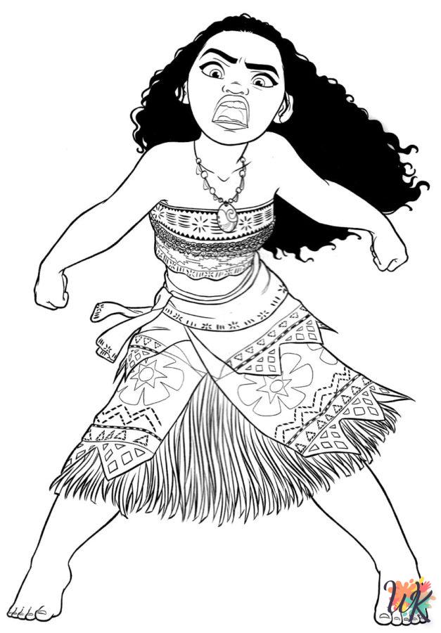 coloriage Vaiana  et dessins