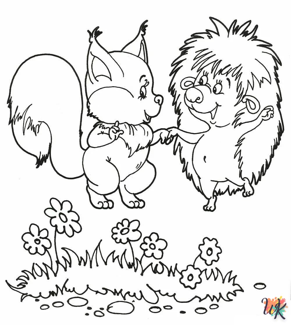 coloriage Écureuil  animaux enfant a imprimer