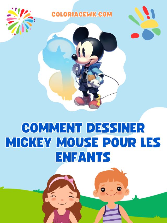 Comment dessiner Mickey Mouse pour les enfants