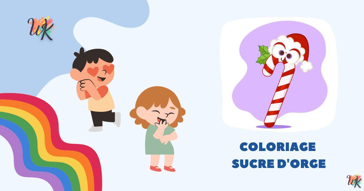 Coloriage Sucre d’orge couleurs à imprimer gratuites