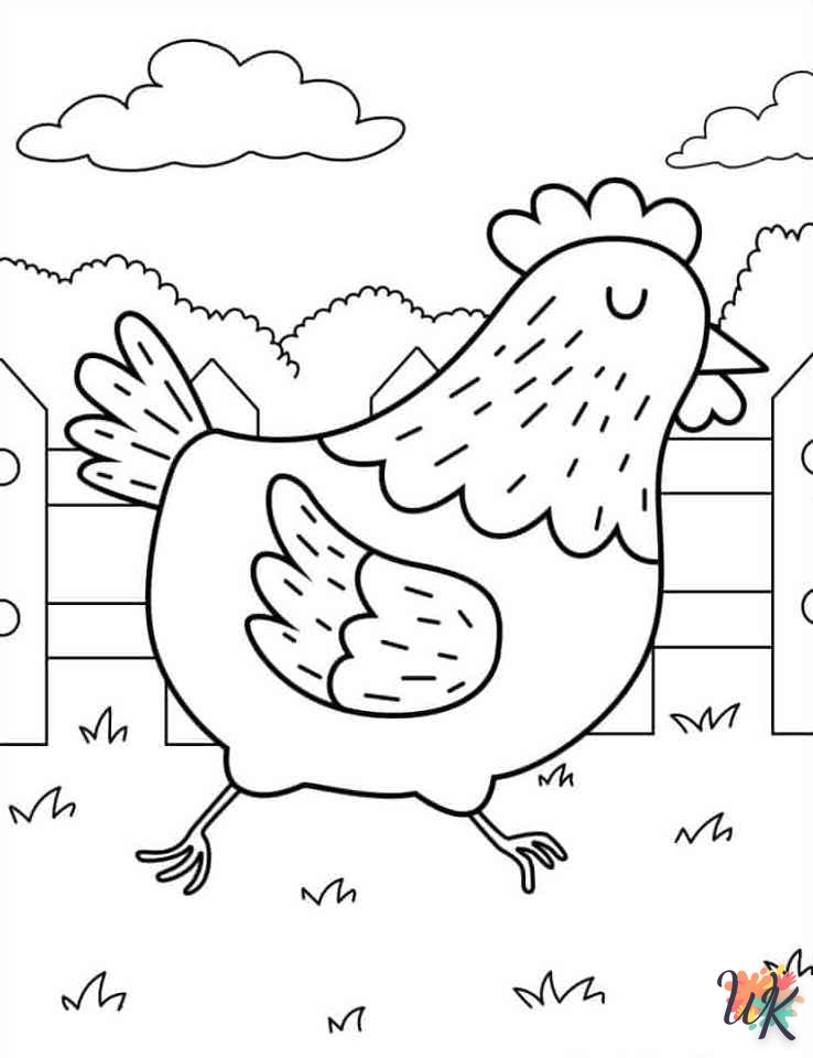 coloriage Animaux De La Ferme  educatif pour enfant