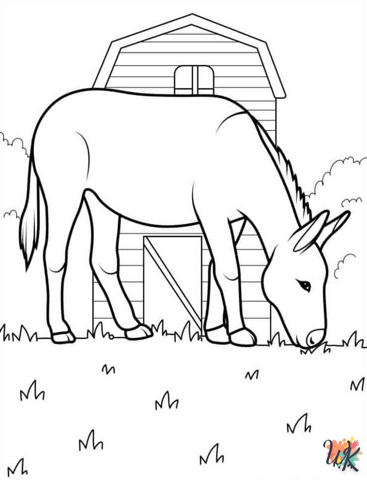 coloriage Animaux De La Ferme  en ligne gratuit