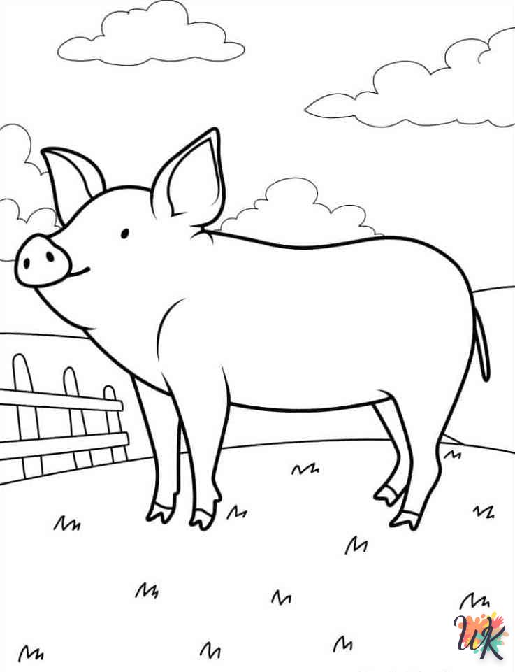 coloriage Animaux De La Ferme  en ligne avengers gratuit