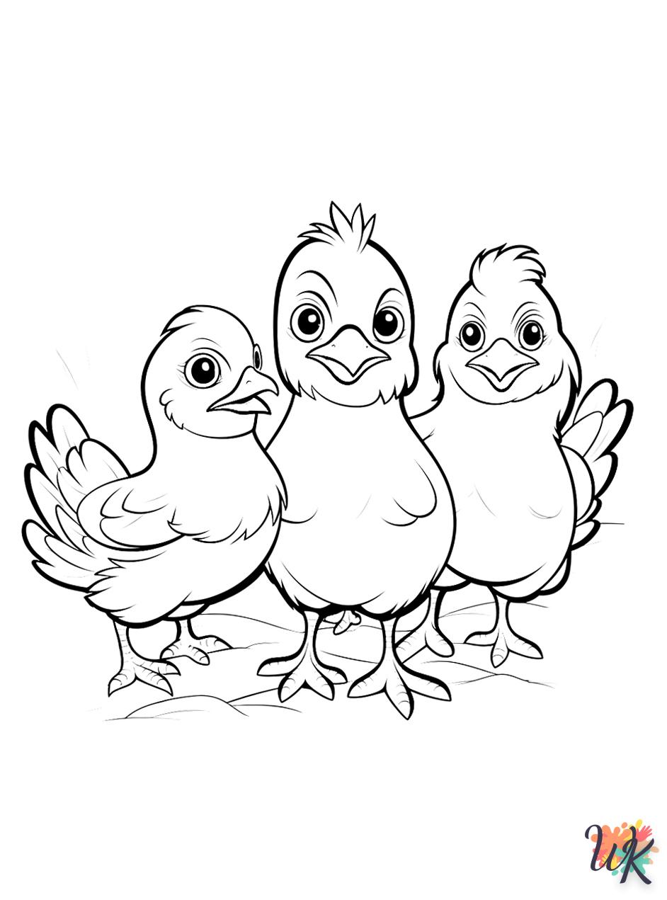 coloriage Animaux De La Ferme  enfant à imprimer pdf